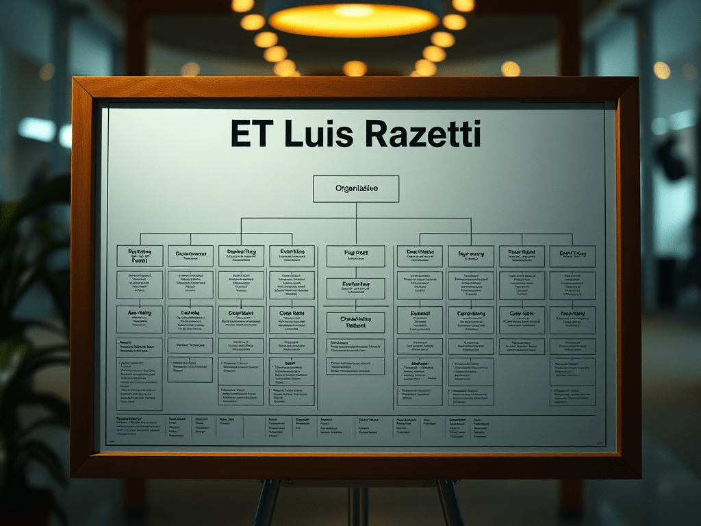 Una imagen de organigrama con la frase "ET Luis Razetti" en la parte superior